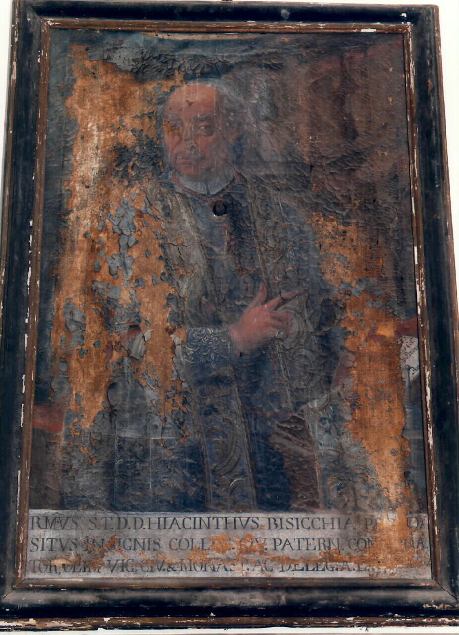 ritratto del preposto Giacinto Bisicchia (dipinto) - ambito siciliano (sec. XVIII)