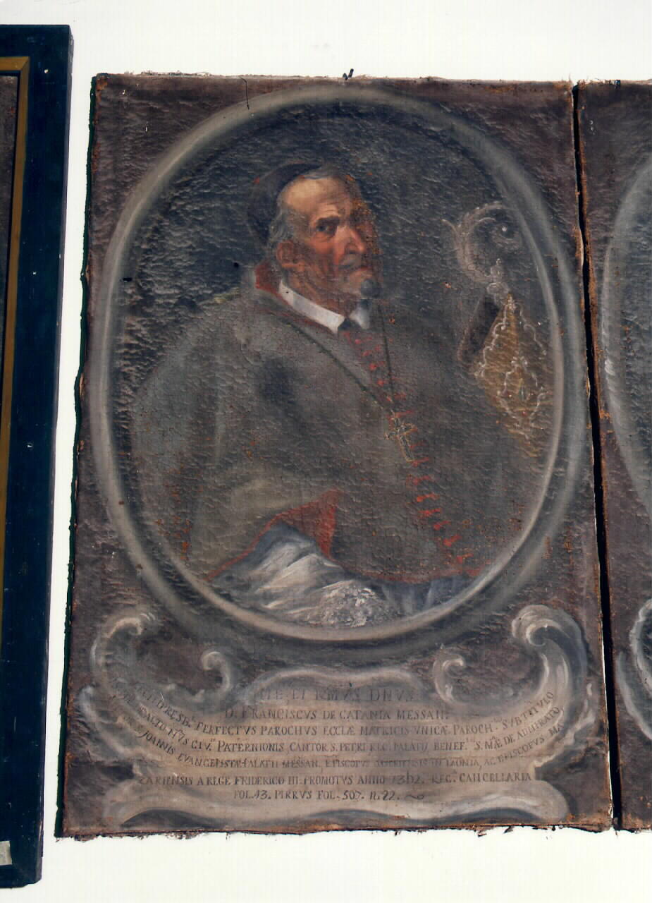 ritratto del vescovo Francesco De Catania (dipinto) - ambito siciliano (sec. XVIII)