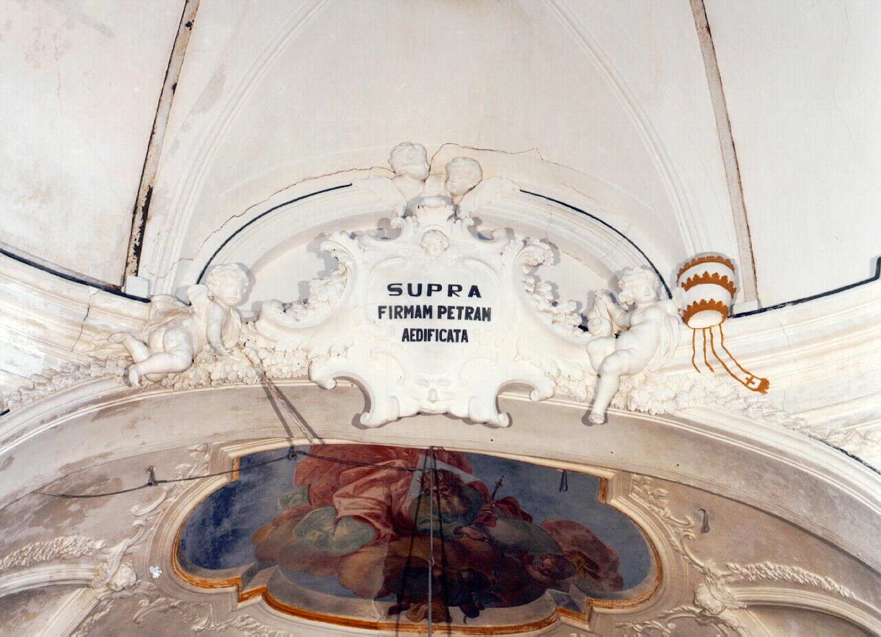 angioletti reggicartella (rilievo) - ambito siciliano (Seconda metà sec. XVIII)