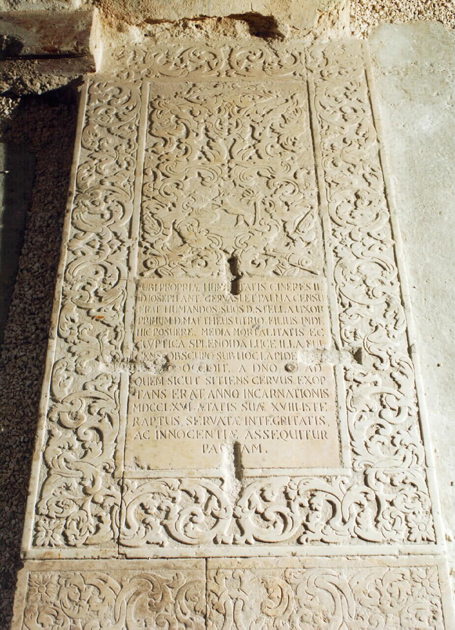 lapide - sepolcrale - ambito siciliano (sec. XVIII)