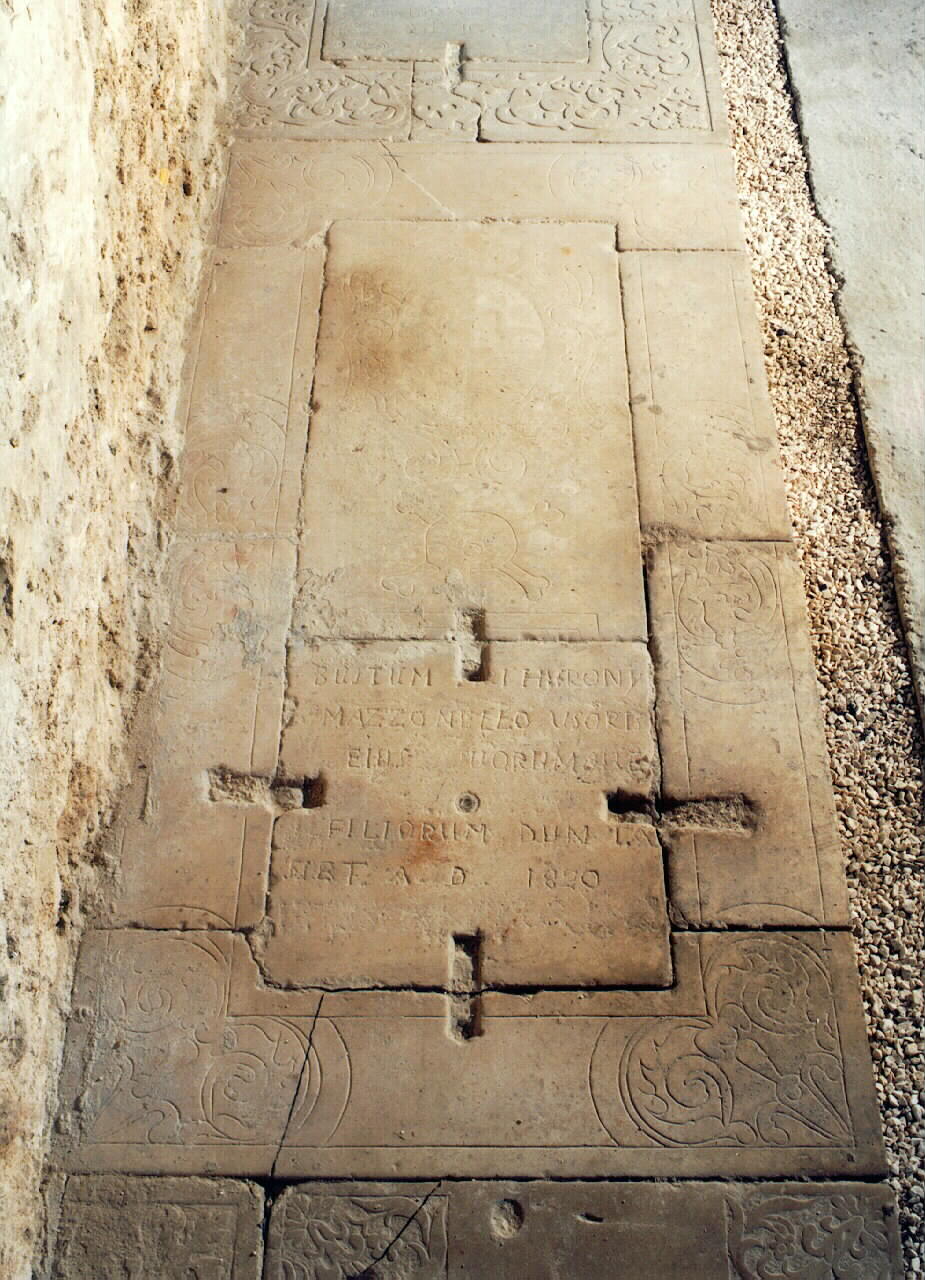 lapide - sepolcrale - ambito siciliano (sec. XIX)