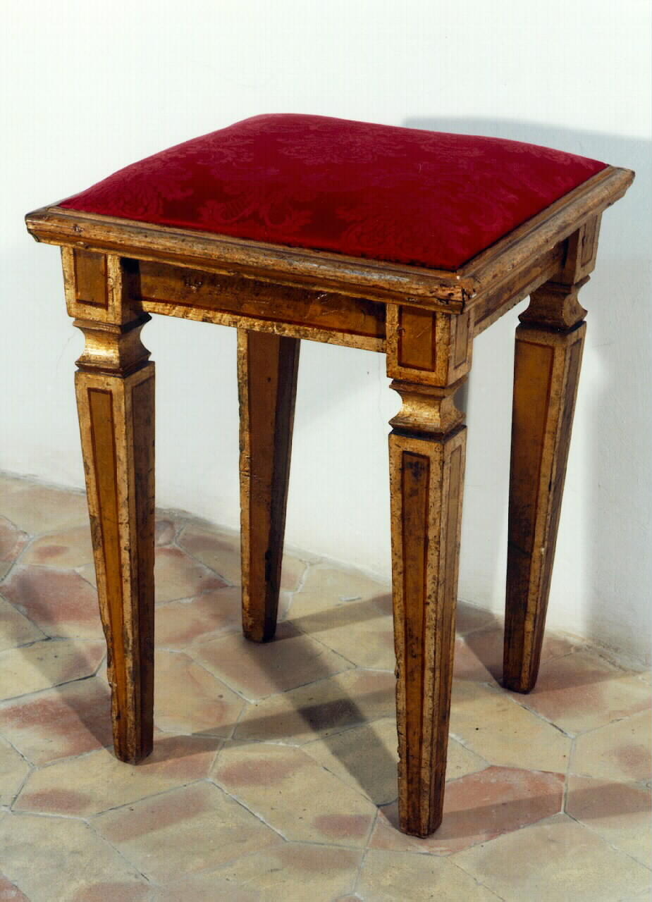 sgabello, serie - produzione siciliana (Seconda metà sec. XVIII)