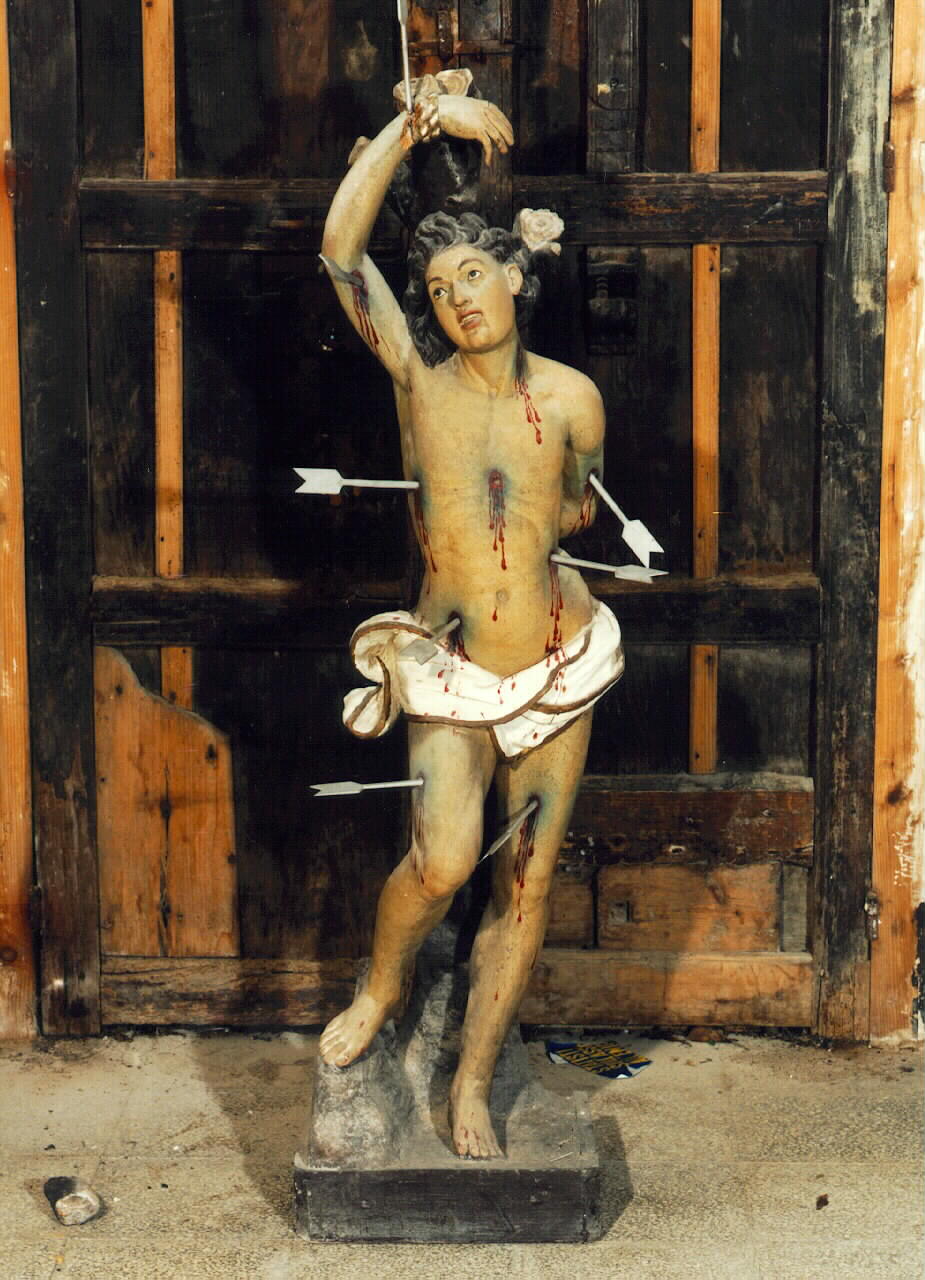 San Sebastiano (statua) - ambito siciliano (Prima metà sec. XIX)