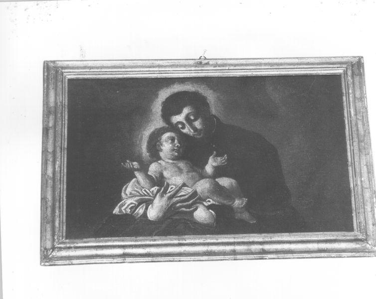 Sant'Antonio da Padova con il bambino (dipinto) di Lombardi Giovanni Domenico detto Omino (prima metà sec. XVIII)