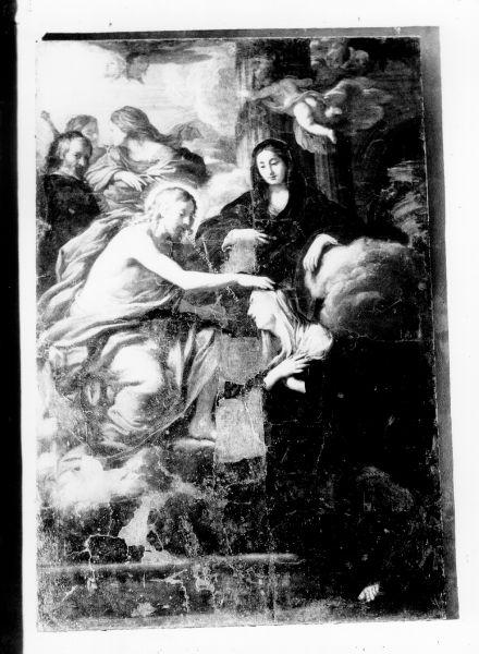 Gesù e santa Bona (dipinto) di Franchi Antonio detto Lucchese (sec. XVII)