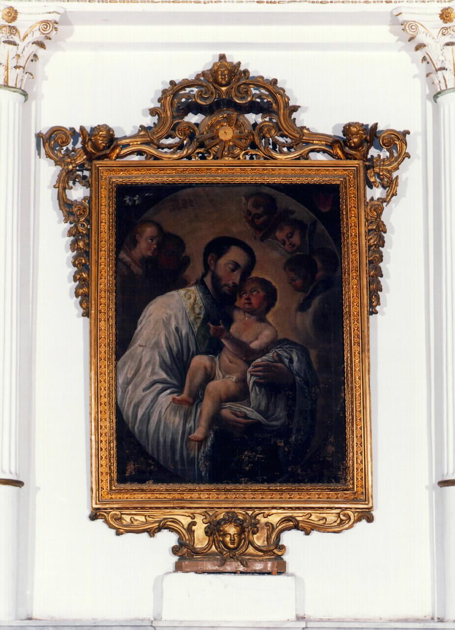 San Gaetano da Thiene con Bambino (dipinto) - ambito siciliano (Seconda metà sec. XVIII)