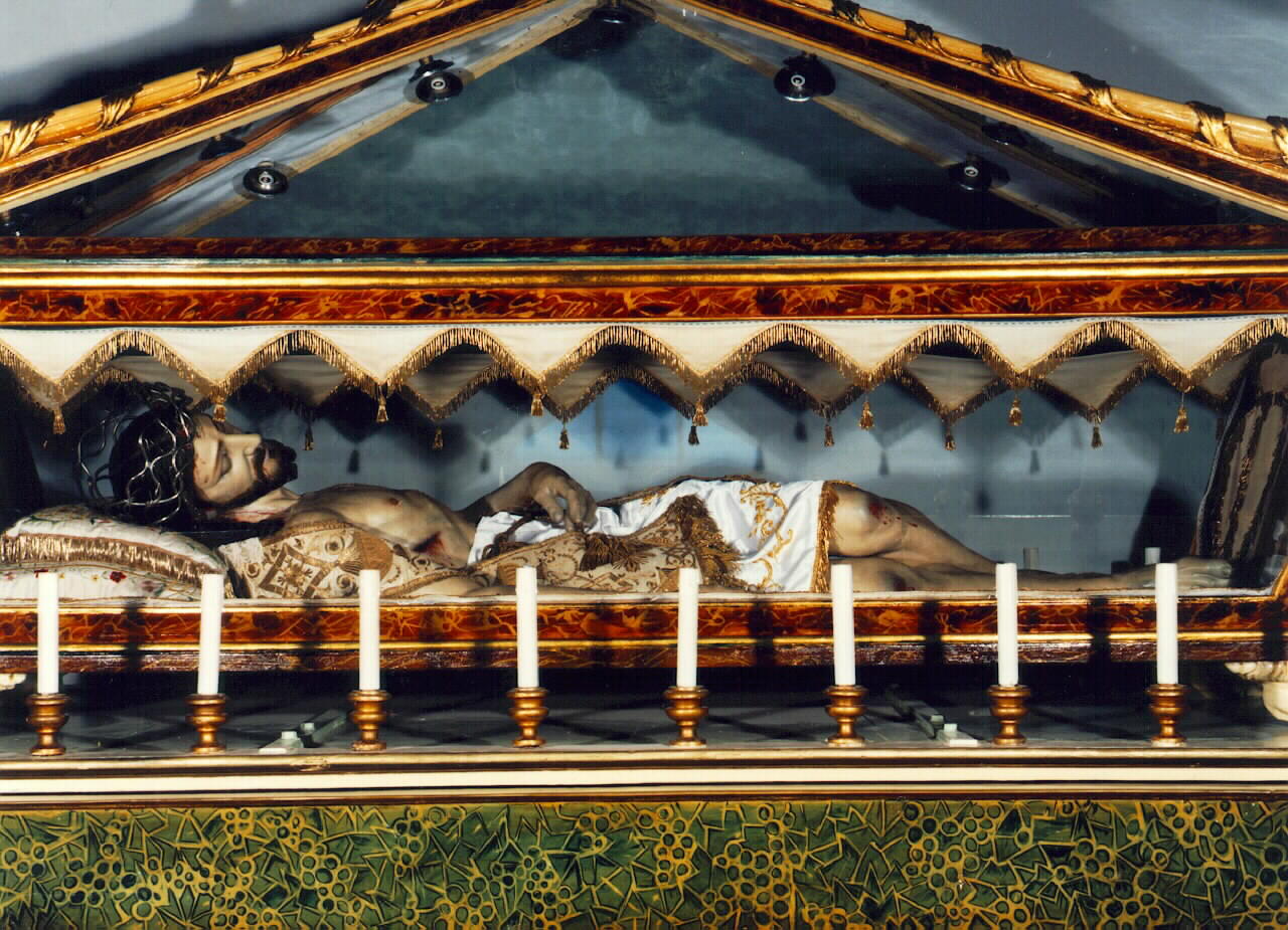Cristo morto (statua) - ambito siciliano (sec. XIX)