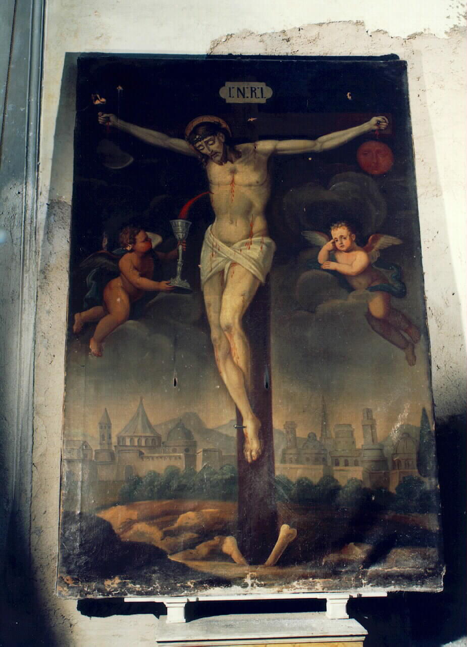 Cristo crocifisso (dipinto) - ambito siciliano (Seconda metà sec. XIX)