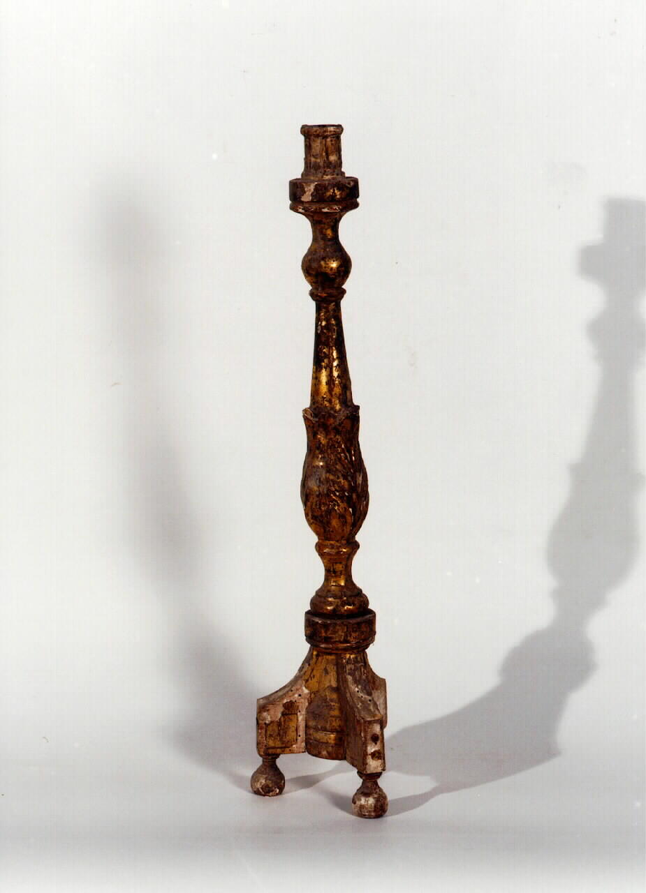 candelabro d'altare, serie - produzione siciliana (Prima metà sec. XIX)