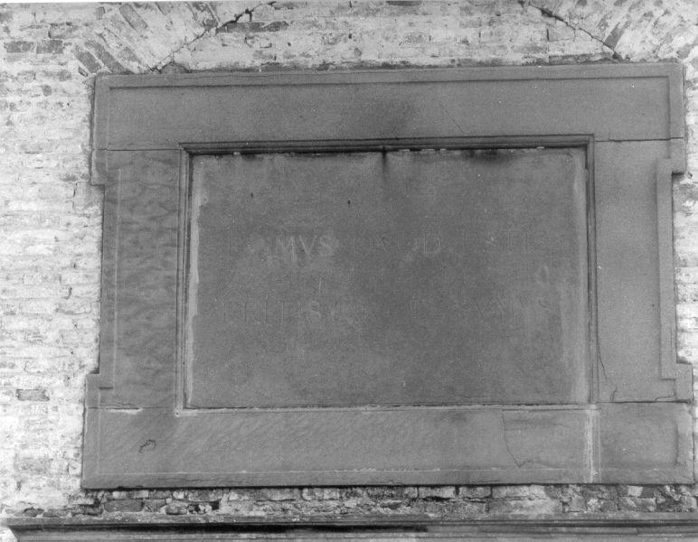 lapide - bottega toscana (fine/inizio secc. XVIII/ XIX)