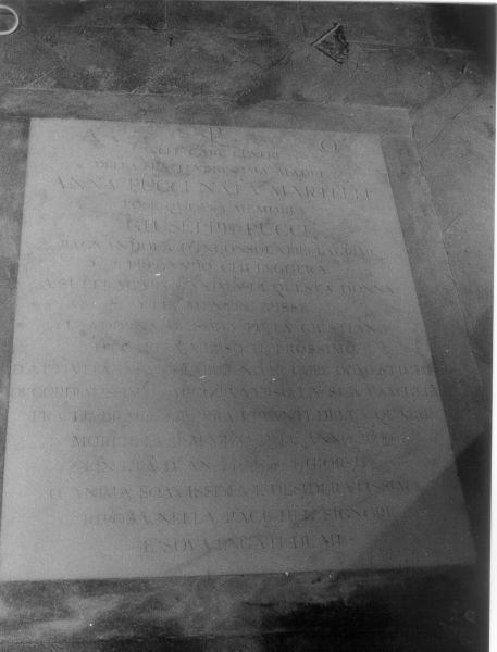 lapide tombale - bottega toscana (sec. XIX)