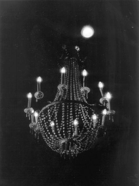 lampadario - bottega italiana (seconda metà sec. XIX)