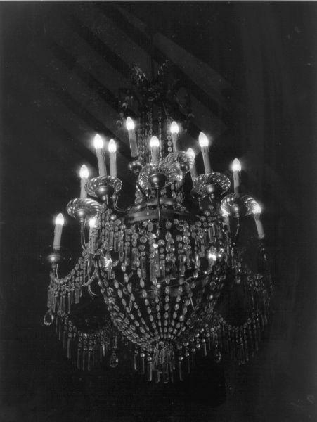 lampadario - bottega italiana (seconda metà sec. XIX)