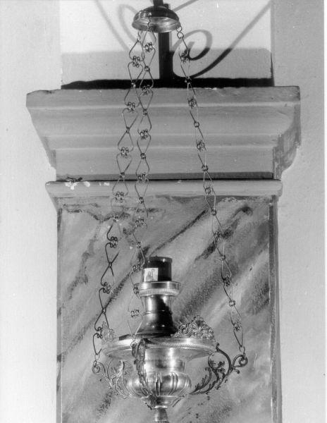 lampada pensile - bottega italiana (seconda metà sec. XVIII)