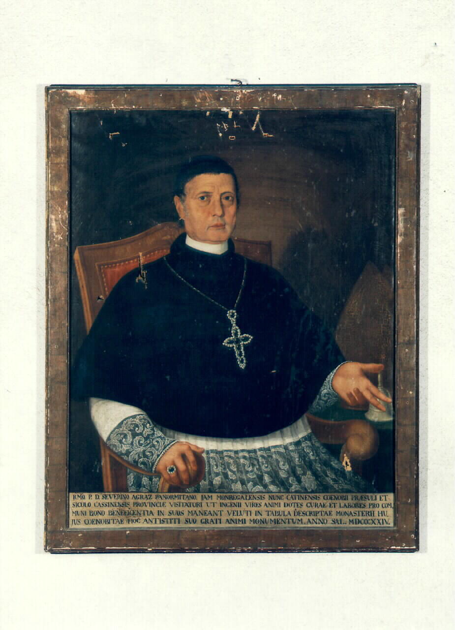 ritratto di padre Severino Agraz (dipinto) - ambito siciliano (sec. XIX)