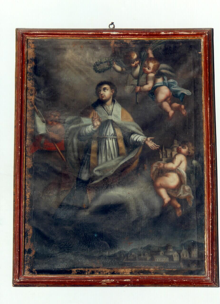 santo vescovo (dipinto) - ambito siciliano (Seconda metà sec. XVIII)