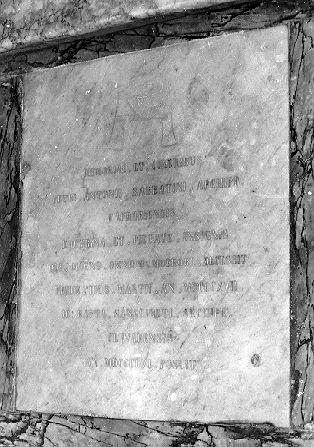 lapide - ambito toscano (sec. XIX)