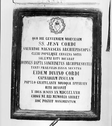 lapide - ambito ligure (sec. XIX)