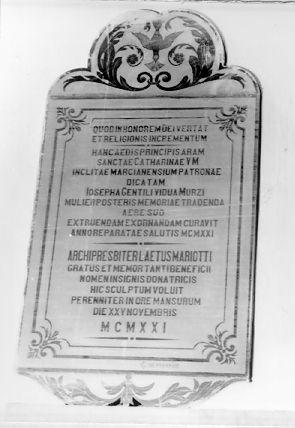 lapide di Cini (sec. XX)