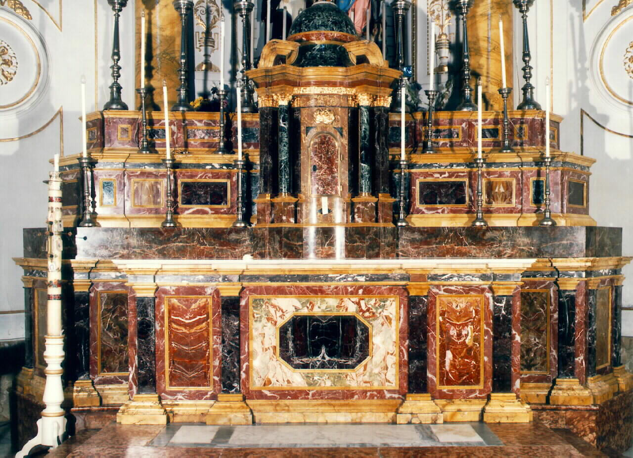 altare maggiore - ambito siciliano (Seconda metà sec. XIX)