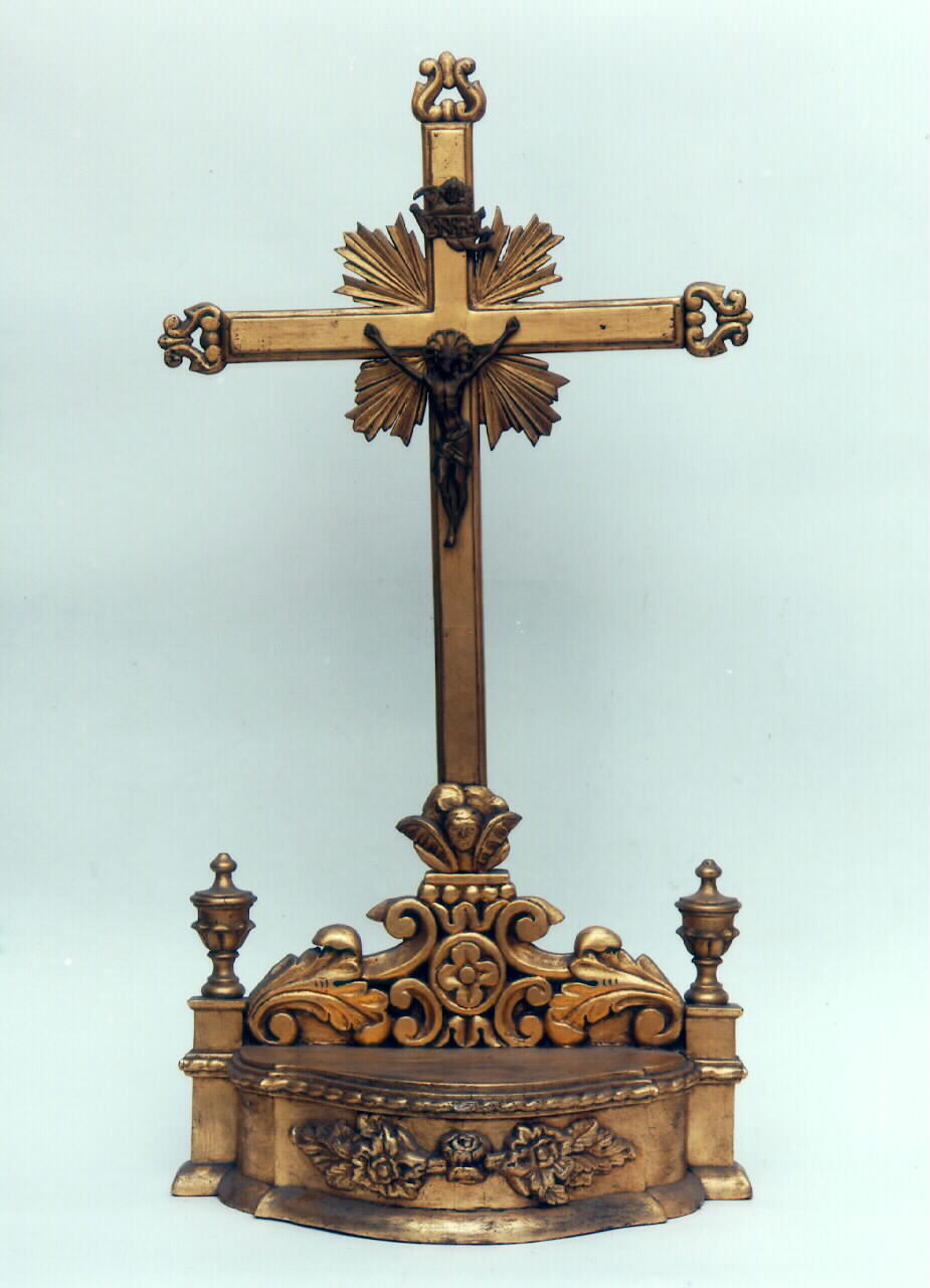 croce d'altare, serie - ambito siciliano (Fine/inizio secc. XVIII/ XIX)