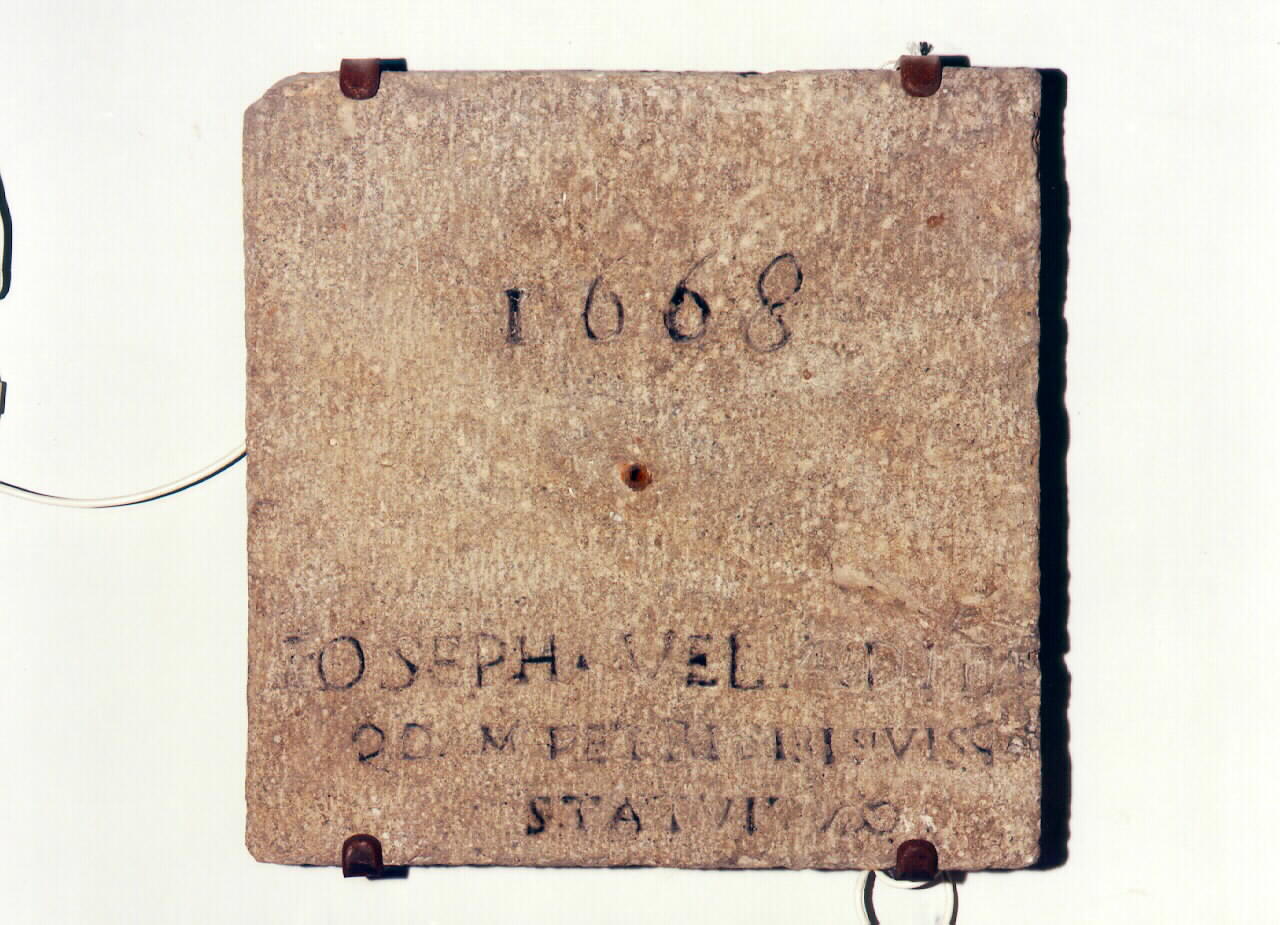 lapide - sepolcrale - ambito siciliano (sec. XVII)