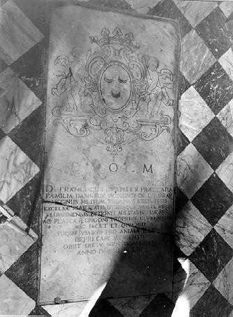 lastra tombale - ambito italiano (sec. XVIII)