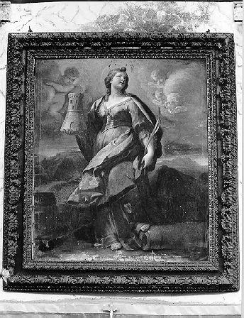 SANTA BARBARA (dipinto) - ambito italiano (sec. XVIII)