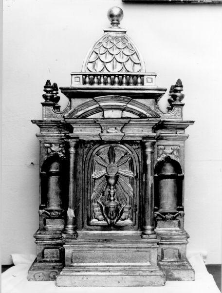 tabernacolo portatile - a tempietto - bottega italiana (sec. XIX)