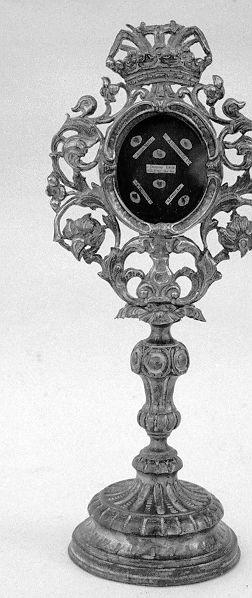 reliquiario - a ostensorio - bottega toscana (seconda metà sec. XVIII)