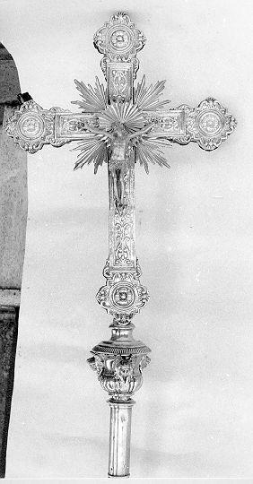 croce processionale - bottega italiana (metà sec. XIX)