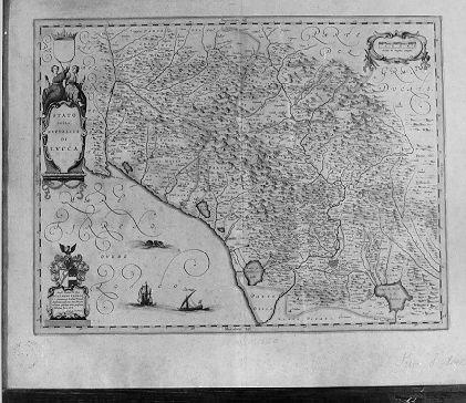 cartina dello stato di Lucca (stampa)