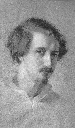 autoritratto (disegno) di Pierotti Giuseppe (seconda metà sec. XIX)