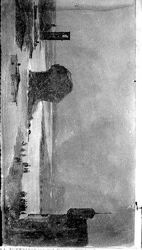 Inondazione del Po, Paesaggio (dipinto) di Costi Ippolito (sec. XIX)