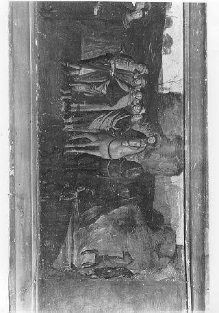 L'adorazione dei Magi e La strage degli innocenti (predella) di Capponi Raffaello detto Raffaellino del Garbo (sec. XV)