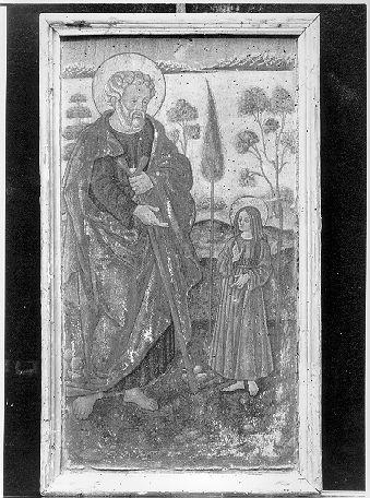 S. Giuseppe con Gesù fanciullo (dipinto) - ambito toscano (inizio, inizio sec. XVI, sec. XVI)