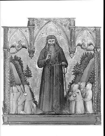 San Ranieri/ Crocifissione di Cristo (dipinto, opera isolata) di Antonio di Francesco (ultimo quarto sec. XIV)
