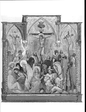 San Ranieri/ Crocifissione di Cristo (dipinto, opera isolata) di Antonio di Francesco (ultimo quarto sec. XIV)