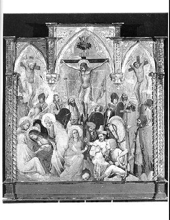 San Ranieri/ Crocifissione di Cristo (dipinto, opera isolata) di Antonio di Francesco (ultimo quarto sec. XIV)