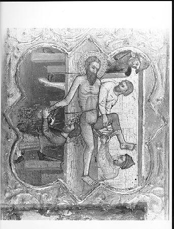 Madonna in trono con Bambino e Santi (polittico) di Maestro dell'Universitas detto Aurificum (sec. XIV)