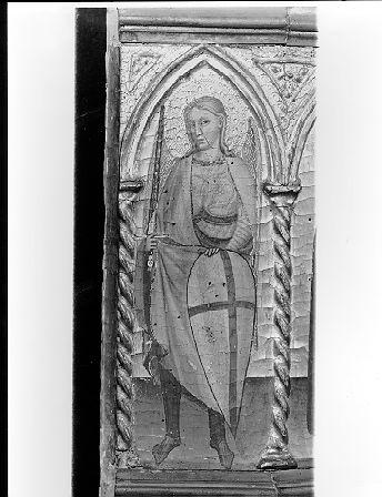 San Michele Arcangelo, la Beata Gherardesca, un Apostolo (predella) di Cecco di Pietro (sec. XIV) 