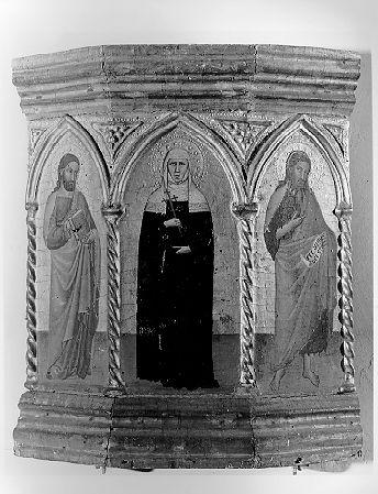 tre santi (predella) di Cecco di Pietro (sec. XIV)