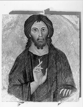 Cristo benedicente (dipinto, frammento) di Maestro di San Martino (seconda metà sec. XIII)