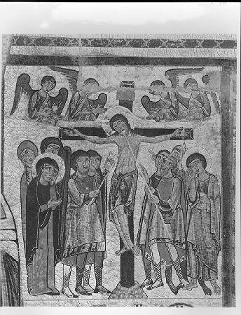 Cristo crocifisso e storie evangeliche (croce dipinta, opera isolata) - ambito pisano (seconda metà sec. XII)
