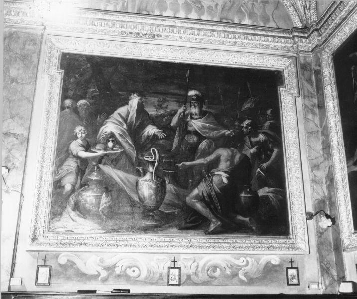 parabola del ricco Epulone (dipinto, elemento d'insieme) di Brugieri Domenico (sec. XVIII)