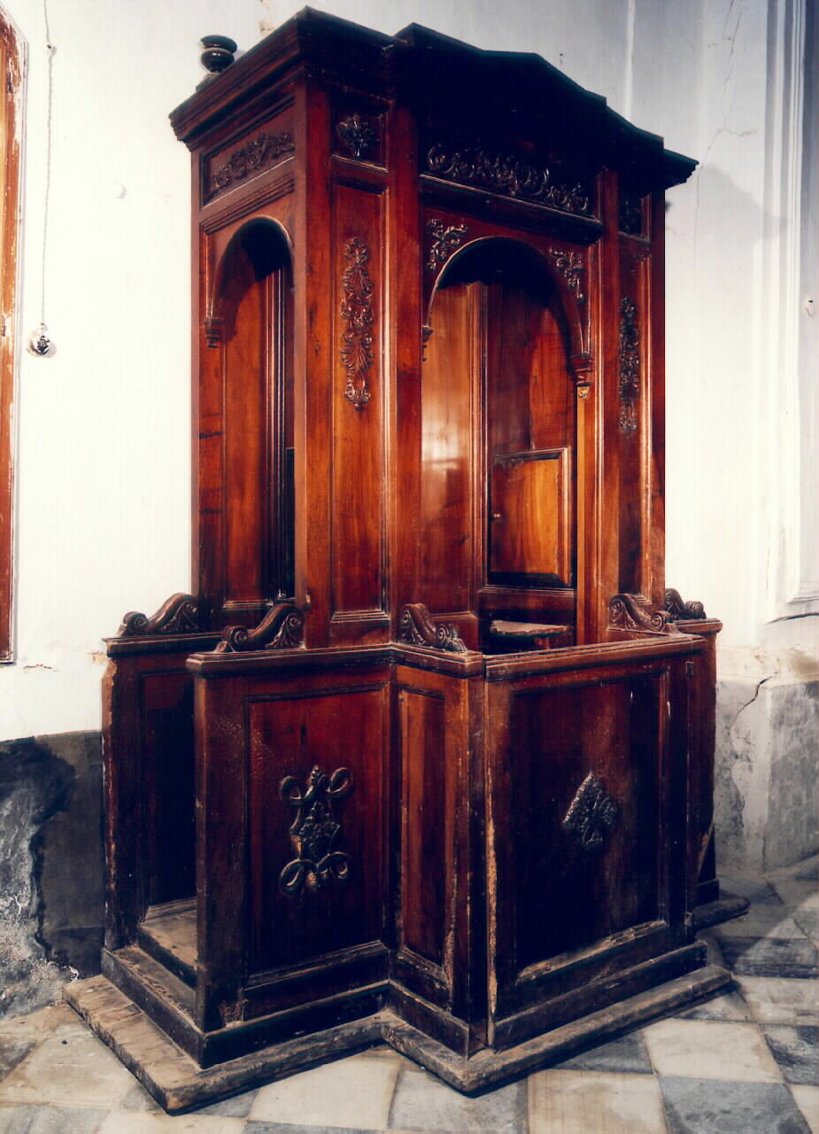 confessionale, serie - produzione siciliana (Seconda metà sec. XIX)