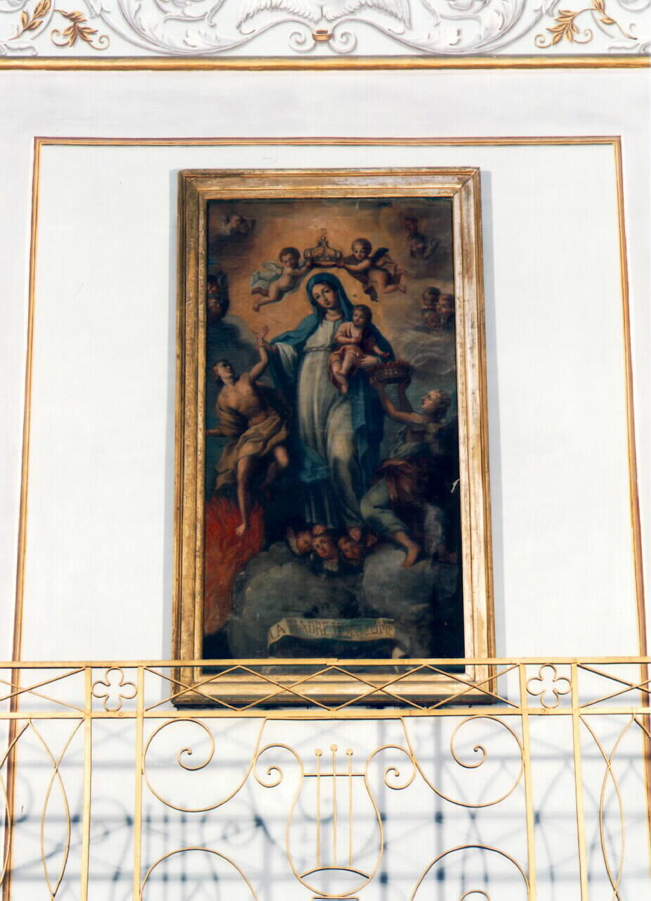Madonna del lume, Madonna con Bambino che intercede per le anime del purgatorio (dipinto) - ambito siciliano (sec. XIX)