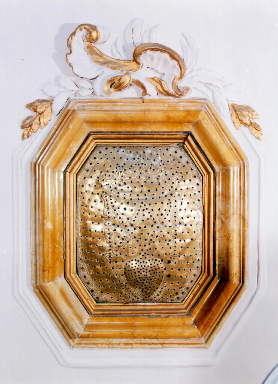 grata di confessionale, serie - bottega siciliana (primo quarto sec. XVIII)