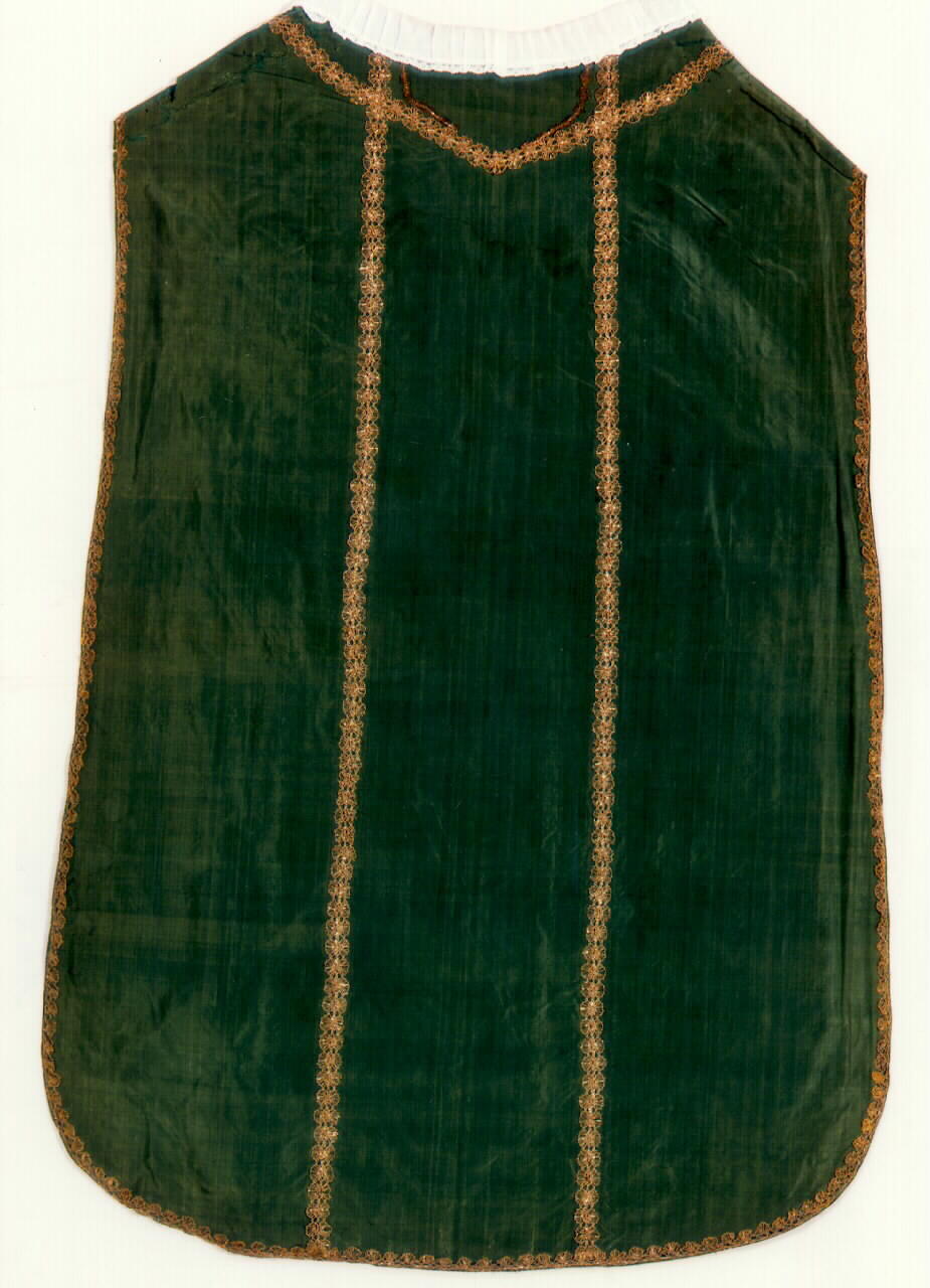 pianeta - manifattura siciliana (Seconda metà sec. XIX)