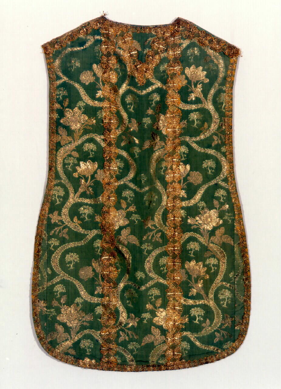 pianeta - manifattura siciliana (fine sec. XVIII)